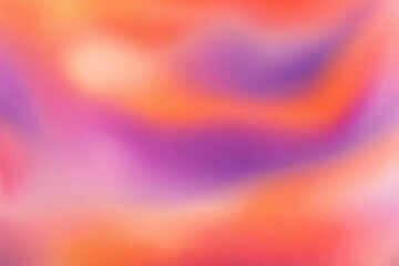 Wall Mural - Abstract gradient smooth Blurred Watercolor Orange And Purple background image