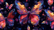 abstract background, butterfly background, illustration of a seamless butterfly background