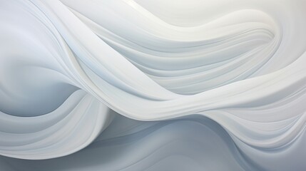 Canvas Print - captivating image of white waves flowing smoothly, symbolizing tranquility and elegance on a seamles