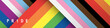 © sophonk - Pride Month banner with progress pride flag color crisscross stripe background for LGBTQIA. Vector template background.