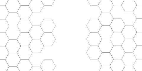 Wall Mural - Abstract white background with hexagon and hexagonal background. Luxury white pattern with hexagons. abstract 3d hexagonal background with shadow. 3D futuristic abstract honeycomb mosaic background.
