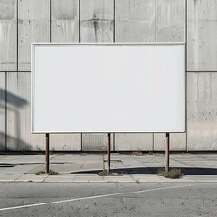 Poster - b'Blank billboard on a city street'