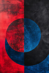 Wall Mural - red and blue abstract vertical background or pattern, creative design template