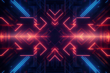 Wall Mural - pink and blue abstract neon lines background or pattern, creative design template
