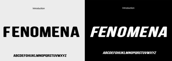 Wall Mural - modern bold font. typography urban style alphabet fonts for fashion, sport, technology, digital, mov