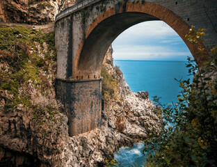 Wall Mural - furore fjord amalfi coast, italy