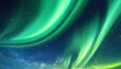 Background illustration of a night sky with a fantastic aurora