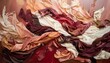 soft peach and deep red colors fabrics textiles textures