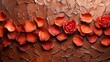 A rich chocolate brown impasto background, where the thick paint creates an earthy texture. Mothers day. 
