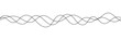 © MesmerizingArt - Thin line wavy background. Abstract black lines wave curve motion on white background vector Stock Vector