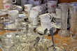 mugs and glasses flea market
