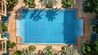 top view of  swimming pool 