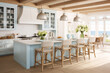 © Jaroon - A modern coastal kitchen room and nautical details provide a relaxed seaside vibe.