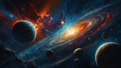 Wall Mural - planet in space