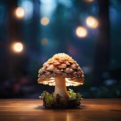 Wall Mural - mushrooms in the forest