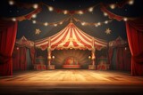 Fototapeta  - Circus stage entertainment architecture.
