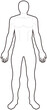 © byungwoon - 사람 남자 인체 라인드로잉 일러스트person man human body line drawing illustration