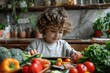 © ZeNDaY - Young Learner Exploring Virtual Vegetables.