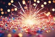 'konfetti banner confetti glitzer feuerwerk fireworks sylvester party tight bang colours glister light card star colourful blurred graphic turn of the year pyrotechnic h'