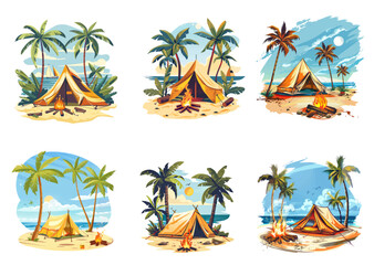 Wall Mural - Summer Holiday and Summer Camp