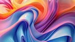 © rizkan - A colorful, flowing piece of fabric with a rainbow pattern
