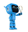 Personal assistant robot with magnifying glass