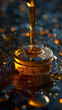 Premium Crude Oil Droplet in Cinematic Photographic Style with Hyper-Detailed and Minimalist Presentation