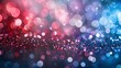 Abstract background with white bokeh lights and red, blue and silver colors in the style of various artists. . For Design, Background, Cover, Poster, Banner, PPT, KV design, Wallpaper