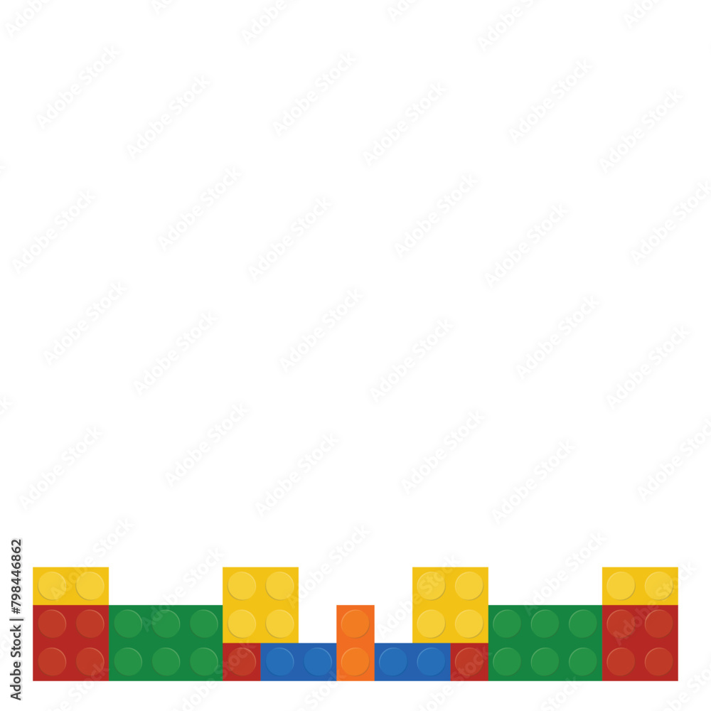 Boder Block Border Footer Blocks Stock Vector | Adobe Stock