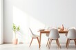 Scandinavian Interior Design Style a dinning architecture furniture chair.