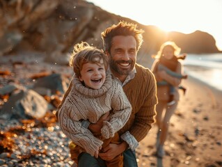 Poster - Happy Family Travel Group Photo