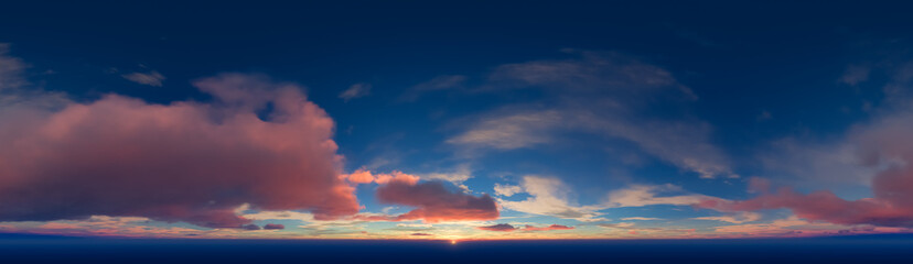 Colorful Cloudscape Background. 3d Rendering.