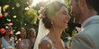 happy beautiful bride and groom, generative AI