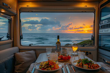 Cozy Caravan Dinner: Van Life Adventure