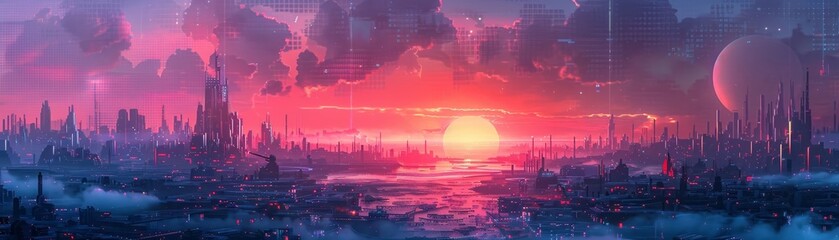 Exploring limitless possibilities with digital art influenced by parallel universes