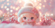 © Makkraw - Baby cute fluffy doll flower and bokeh background, content space
