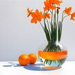 spring flowers in a vase- Generative AI