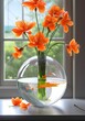 spring flowers in a vase- Generative AI
