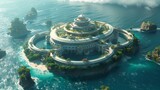 Fototapeta  - legendary city of Atlantis