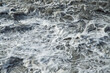 waves and rapids of the wild river, close-up