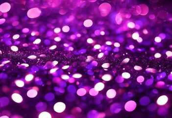 Wall Mural - 'glitter lights bokeh abstract shiny purple festive background confetti glistering light sparkle pin