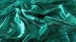 Wavy silk-like patterns in radiant shades of emerald and sapphire