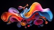 3d render of a colorful abstract shape