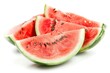 Watermelon fruit isolated on a white background.