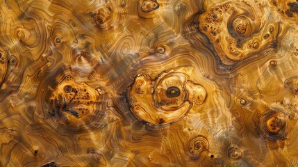 Canvas Print - Nature s art mesmerizing swirls in wood grain