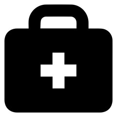 Wall Mural - first aid bag icon outline element design for templates.