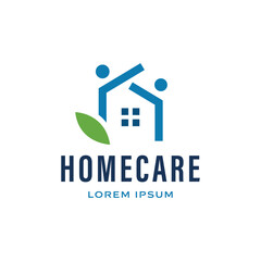 Wall Mural - Home Care Logo Design Template Vector Illustration
