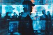 © Odin AI - Multiple silhouettes of professionals overlayed in a contemporary office environment suggest collaboration and business activity
