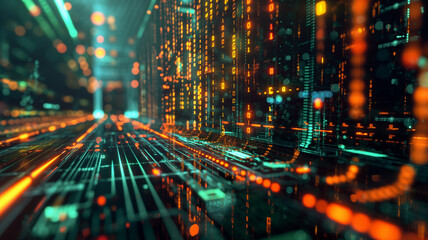quantum digital code background