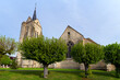 Saint-Denis church in Moigny-sur-Ecole village. French Gâtinais Regional Nature Park 
